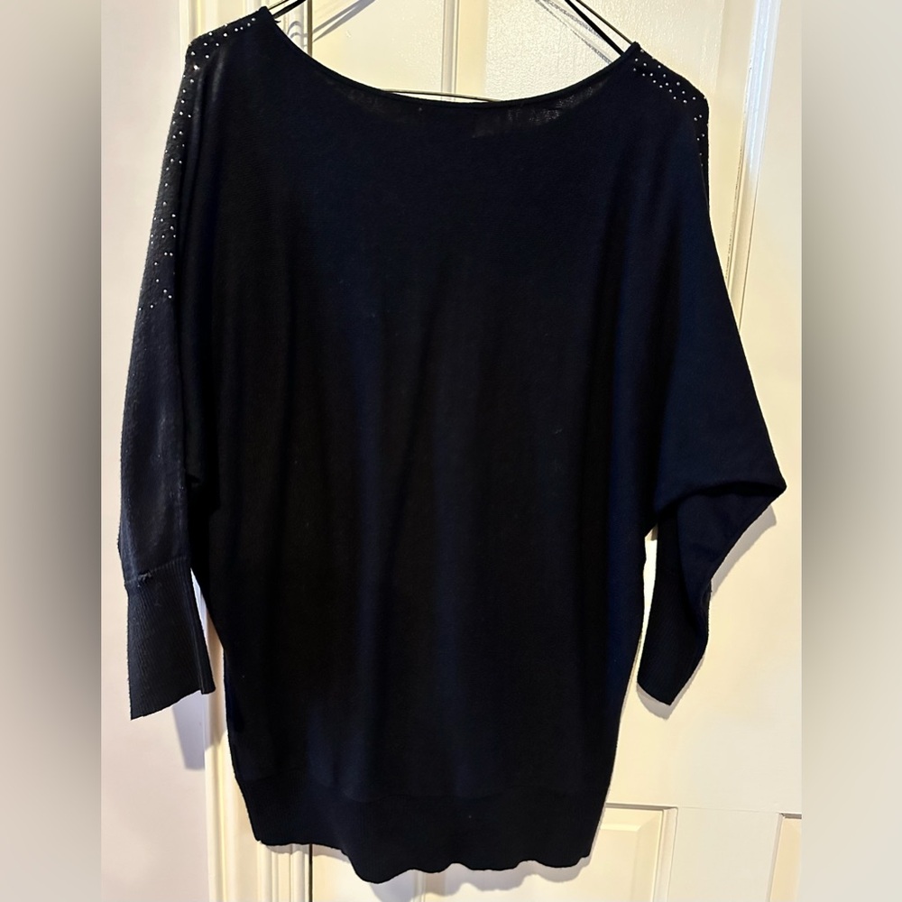 Elle Black Beaded Sweater - Picture 3 of 8